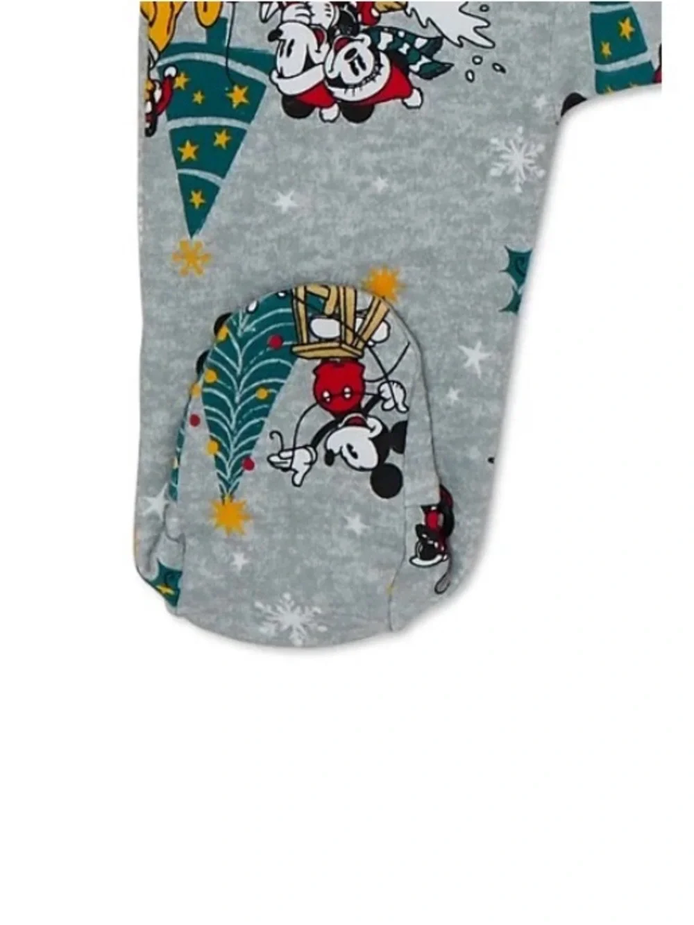 Disney Holiday 3-6 months baby footed pajamas